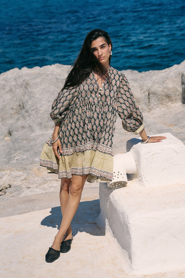 Bhoomi Mini Dress ~ Onyx