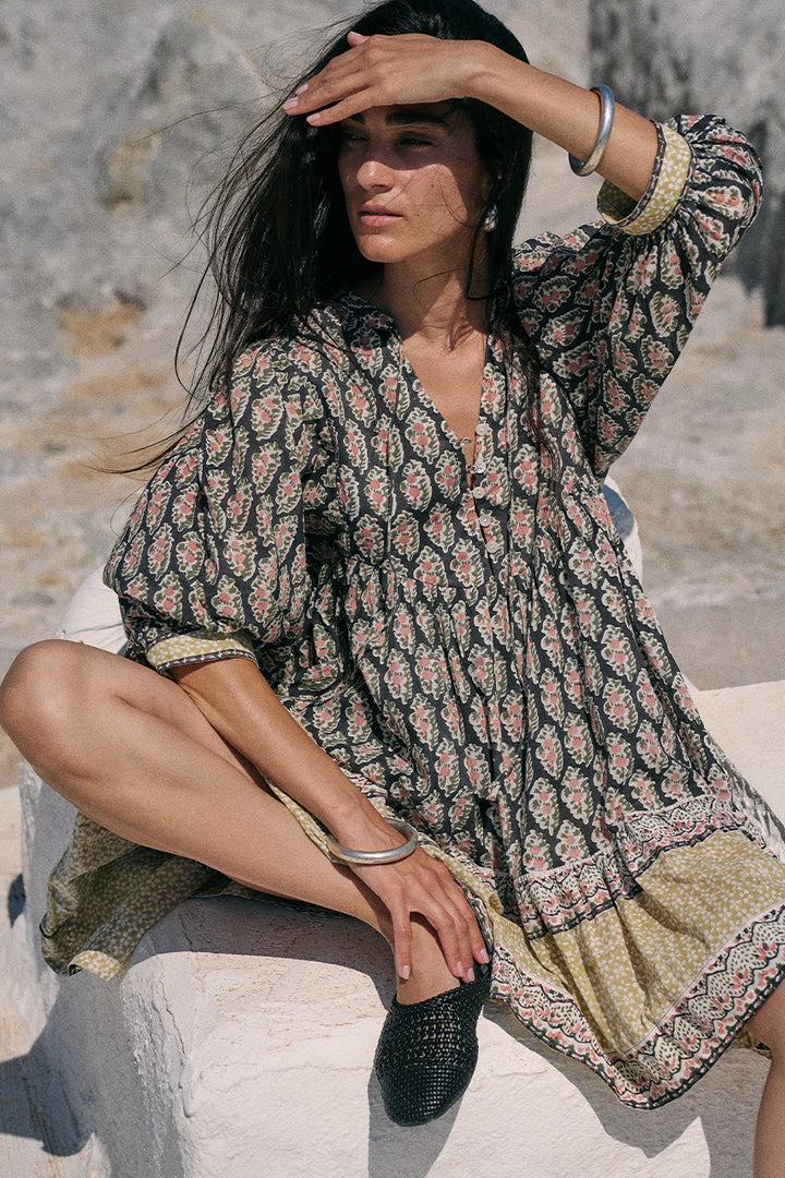Bhoomi Mini Dress ~ Onyx
