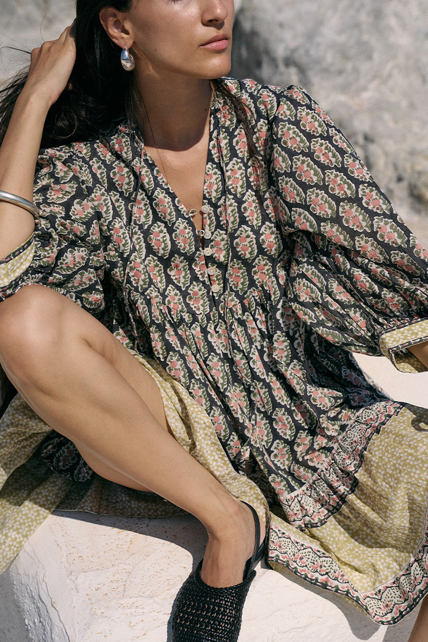 Bhoomi Mini Dress ~ Onyx