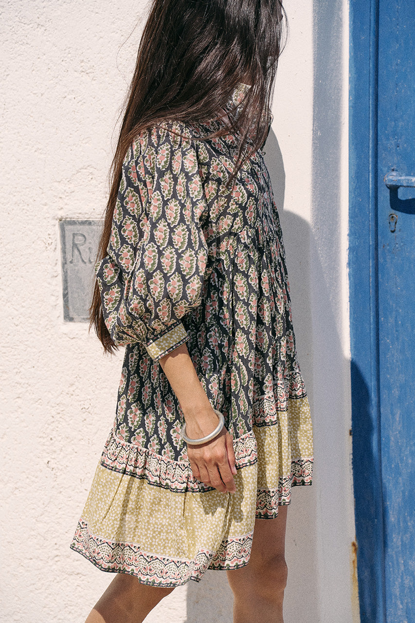 Bhoomi Mini Dress ~ Onyx