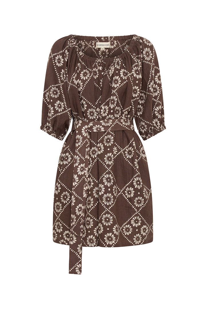 Dahlia Mini Dress ~ Maple