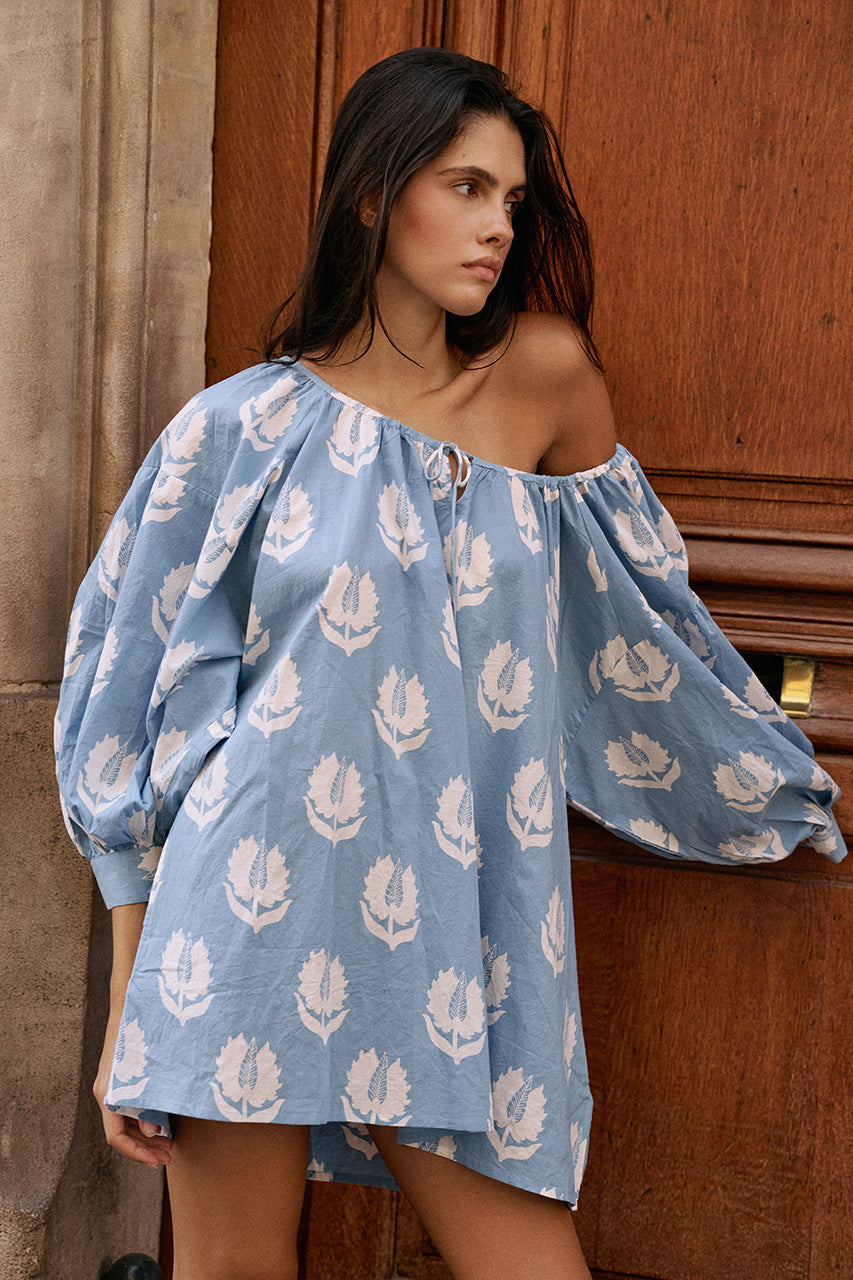 Ria Mini Dress ~ Sky