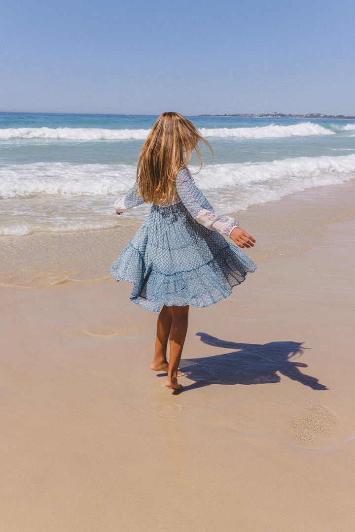 Rooh Mini Dress ~ Heritage Blue