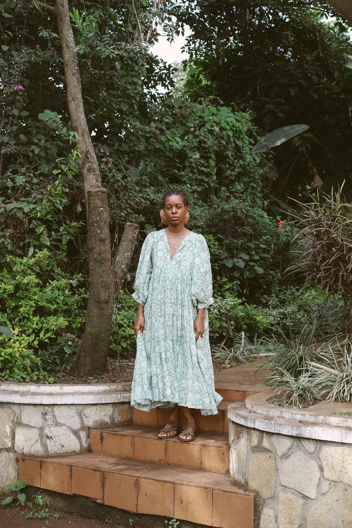 Kyra Midi Dress ~ Jade