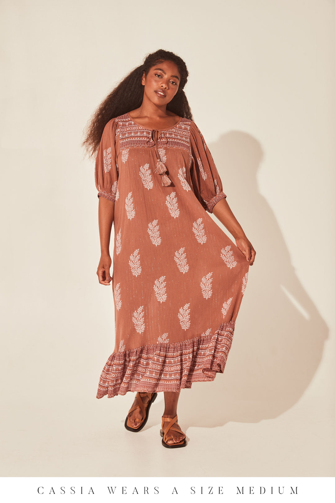 Mishka Maxi Dress - Hazelnut