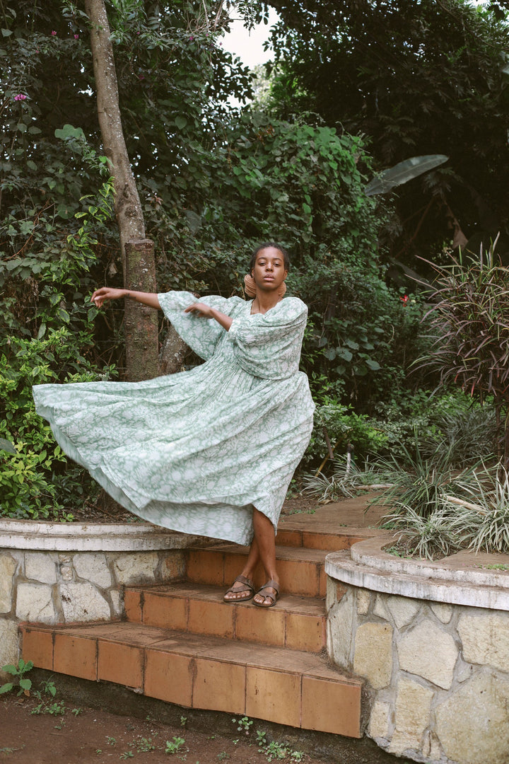 Kyra Midi Dress ~ Jade