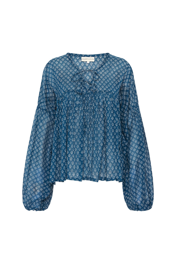 Rashmi Blouse ~ Navy