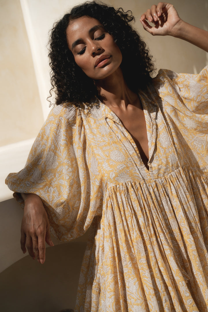 Kyra Midi Dress ~ Cumin